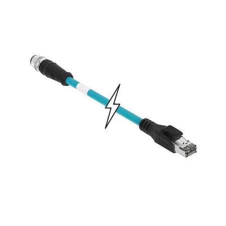 MOLEX MIC 4P M/MP ST/RJ45 D-CODED 4M 1300480350